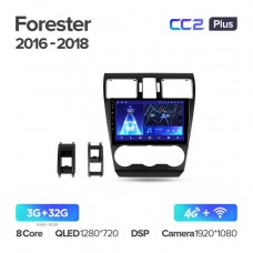 Автомагнитола TEYES для Subaru Forester 2016-2018, CC2 Plus, 3G+32G
