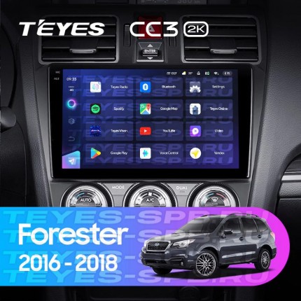 Автомагнитола TEYES для Subaru Forester 2016-2018, CC3 2K, 3G+32G