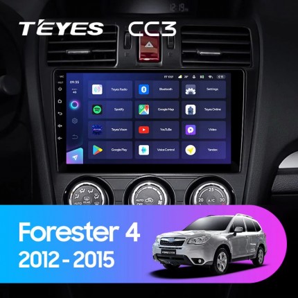 Автомагнитола TEYES для Subaru Forester 4 2012-2015, CC3, 4G+32G