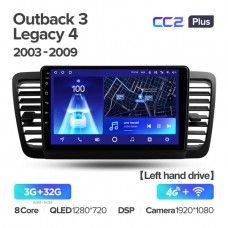 Автомагнитола TEYES для Subaru Outback 3 / Legacy 4 2003-2009, CC2 Plus, 3G+32G