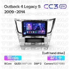 Автомагнитола TEYES для Subaru Outback 4 / Legacy 5 2009-2014, CC3 2K, 3G+32G