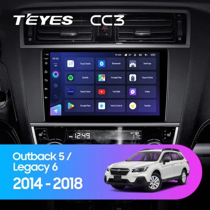 Автомагнитола TEYES для Subaru Outback 5 / Legacy 6 2014-2018, CC3, 4G+32G