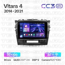 Автомагнитола TEYES для Suzuki Vitara 4 2014-2018, CC3 2K, 3G+32G