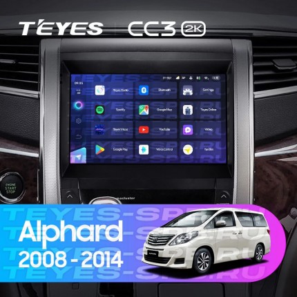 Автомагнитола TEYES для Toyota Alphard 2008-2014, CC3 2K, 3G+32G