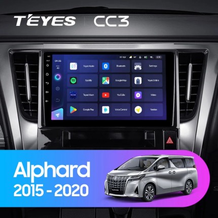 Автомагнитола TEYES для Toyota Alphard 2015-2020, CC3, 4G+32G