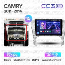 Автомагнитола TEYES для Toyota Camry 7 2011-2014, CC3 2K, 3G+32G