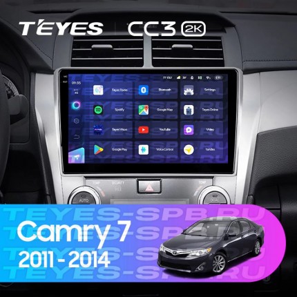 Автомагнитола TEYES для Toyota Camry 7 2011-2014, CC3 2K, 3G+32G
