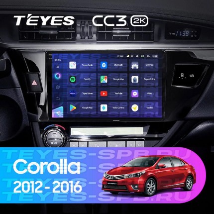 Автомагнитола TEYES для Toyota Corolla 2012-2016, CC3 2K, 3G+32G