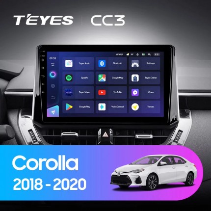 Автомагнитола TEYES для Toyota Corolla 2018-2020, CC3, 4G+32G