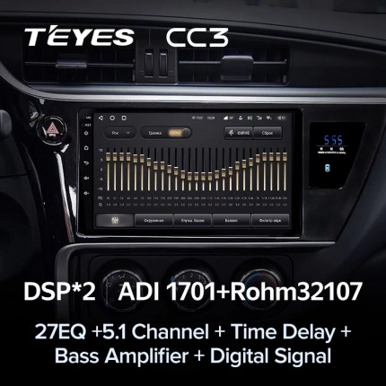Автомагнитола TEYES для Toyota Corolla / Auris 2017-2018, CC3,4G+32G