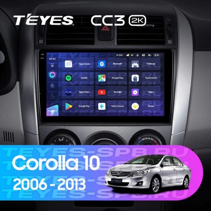 Автомагнитола TEYES для Toyota Corolla 10 2006-2013, CC3 2K, 3G+32G