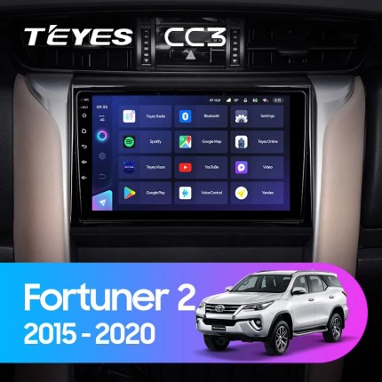 Автомагнитола TEYES для Toyota Fortuner 2 2015-2020, CC3, 4G+32G