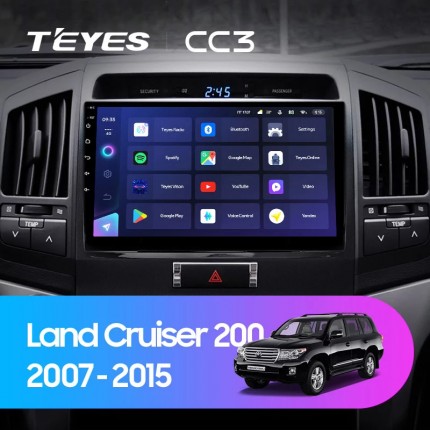 Автомагнитола TEYES для Toyota Land Cruiser 200 2007-2015, CC3, 4G+32G