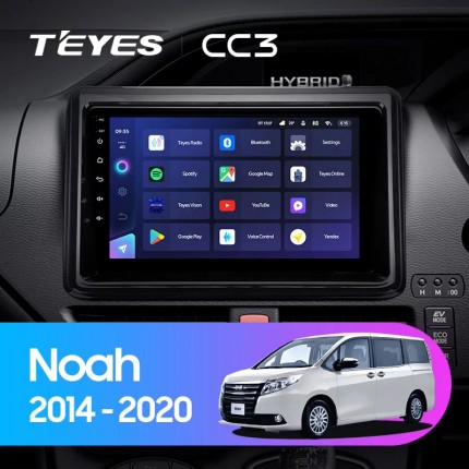 Автомагнитола TEYES для Toyota Noah 2014-2020, CC3, 4G+32G