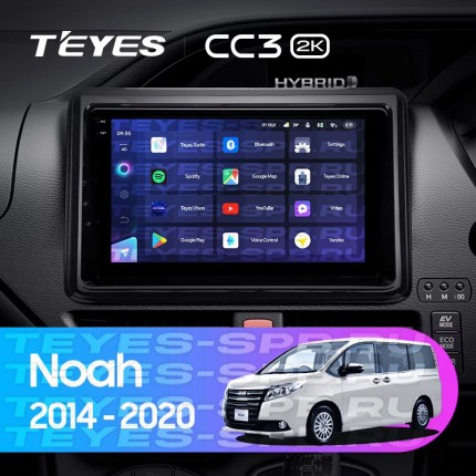 Автомагнитола TEYES для Toyota Noah 2014-2020, CC3 2K, 3G+32G