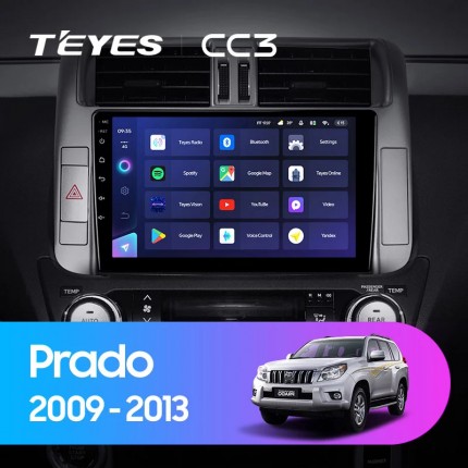 Автомагнитола TEYES для Toyota Prado 2009-2013, CC3, 4G+32G