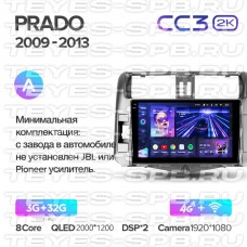 Автомагнитола TEYES для Toyota Prado 2009-2013, CC3 2K, 3G+32G