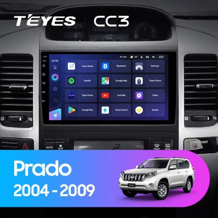 Автомагнитола TEYES для Toyota Prado 3 2004-2009, CC3, 4G+32G
