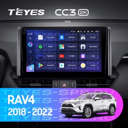 Автомагнитола TEYES для Toyota RAV4 2018-2020, CC3 2K, 3G+32G