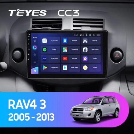 Автомагнитола TEYES для Toyota RAV4 3 2005-2013, CC3, 4G+32G