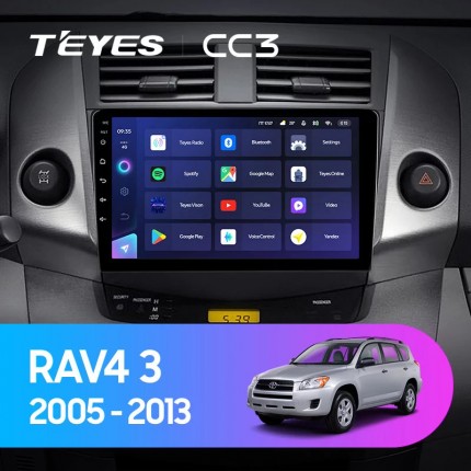 Автомагнитола TEYES для Toyota RAV4 3 2005-2013, CC3, 3G+32G