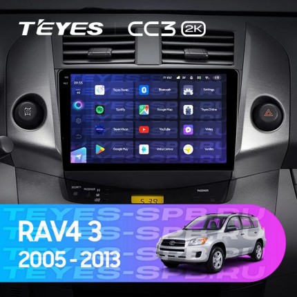 Автомагнитола TEYES для Toyota RAV4 3 2005-2013, CC3 2K, 3G+32G
