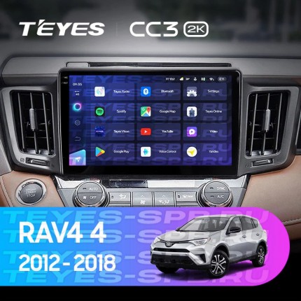 Автомагнитола TEYES для Toyota RAV4 4 2012-2018, CC3 2K, 3G+32G