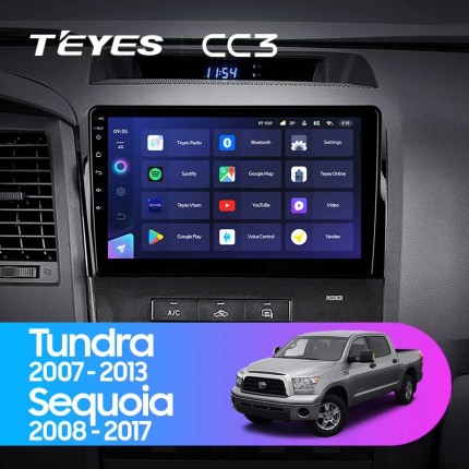 Автомагнитола TEYES для Toyota Tundra / Sequoia 2007-2013 / 2008-2017, CC3, 4G+32G