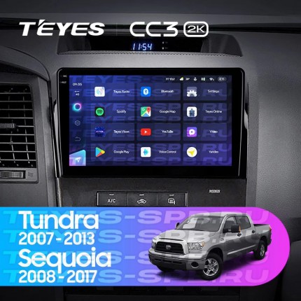 Автомагнитола TEYES для Toyota Tundra / Sequoia 2007-2013 / 2008-2017, CC3 2K, 3G+32G