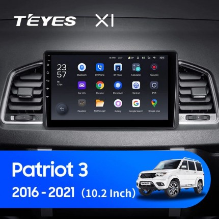 Автомагнитола TEYES для UAZ Patriot 3 2016-2021, X1, 4G + WiFi