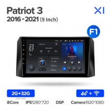 Автомагнитола TEYES для UAZ Patriot 3 2016-2021, X1, 4G + WiFi