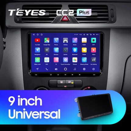 Автомагнитола TEYES для Volkswagen 9 inch Universal, CC2 Plus, 3G+32G