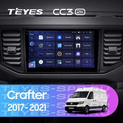 Автомагнитола TEYES для Volkswagen Crafter 2017-2021, CC3 2K, 3G+32G