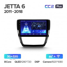 Автомагнитола TEYES для Volkswagen Jetta 6 2011-2018, CC2 Plus, 3G+32G