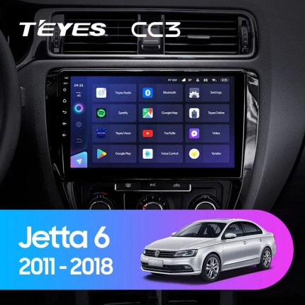 Автомагнитола TEYES для Volkswagen Jetta 6 2011-2018, CC3, 4G+32G