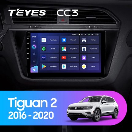 Автомагнитола TEYES для Volkswagen Tiguan 2 2016-2020, CC3, 4G+32G