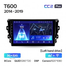 Автомагнитола TEYES для Zotye T600 2014-2019, CC2 Plus, 3G+32G