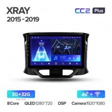 Автомагнитола TEYES для Lada XRAY 2015-2019, CC2 Plus, 3G+32G